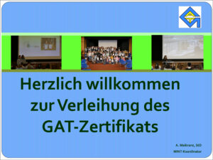 GAT Zertifikat Folie